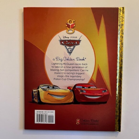 Cars 3 Disney Pixar - Big Golden Book - HC *BN - Picture 2 of 2